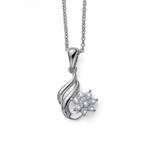 Medál Swarovski kristályokkal Oliver Werber Legend CZ crystal WHI