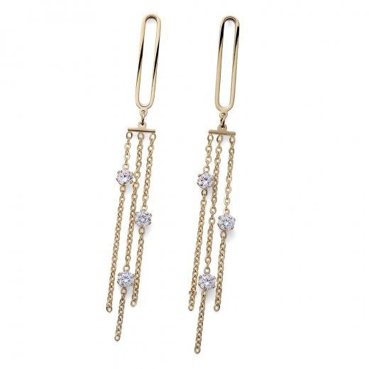 Fülbevaló Swarovski kristályokkal Oliver Weber Tonight golden WHI