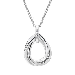 Ezüst medál Hot Diamonds Trio Teardrop DP779