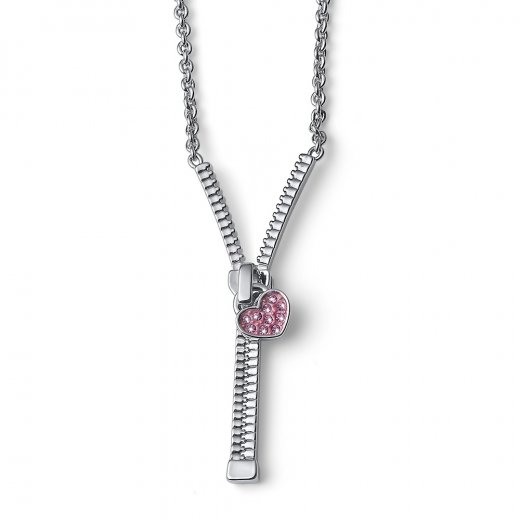 Gyermek nyaklánc L.O.L Surprise Dreamzip Swarovski kristályokkal rose L1001 PIN