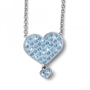 Gyermek nyaklánc L.O.L Surprise Dreamheart Swarovski kristályokkal L1002BLU