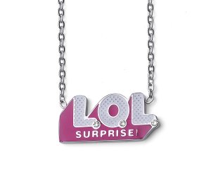 Gyermek medál L.O.L Surprise Logo Swarovski kristályokkal L1012STLOL