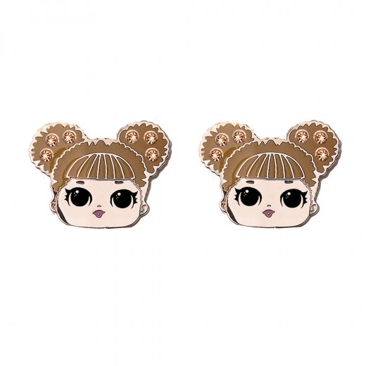 Gyermek fülbevaló L.O.L Surprise Queenbee Pin RG Swarovski kristályokkal L2011QUE