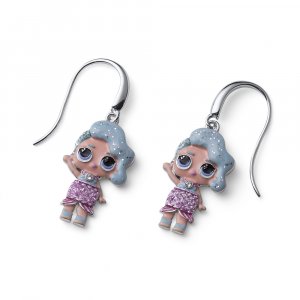 Gyermek fülbevaló L.O.L Surprise Queen deluxe RH Swarovski kristályokkal L2013SPL