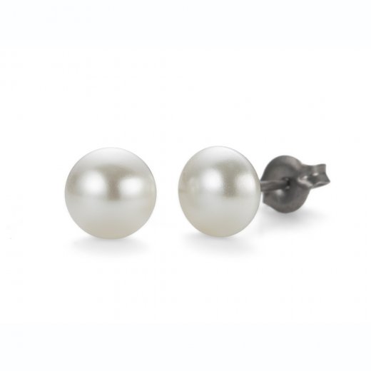 Fülbevaló Oliver Weber Sensitive PE Pearl flat mini cream