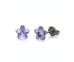 Oliver Weber fülbevalók Swarovski kristályokkal Sensitive PE Viola mini violet