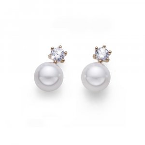 Fülbevaló Swarovski kristályokkal Oliver Weber Focus GP CZ white pearl