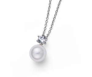 Oliver Weber medál Swarovski kristályokkal Focus RH CZ white pearl