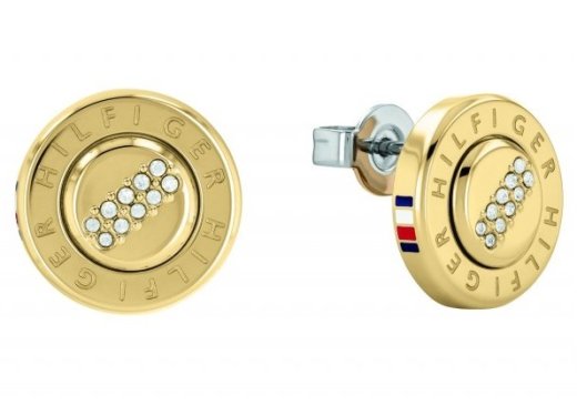 Fülbevaló TOMMY HILFIGER Gold-tone Engraved 2780646