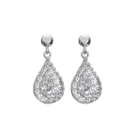 Ezüst fülbevaló Hot Diamonds Glimmer DE735