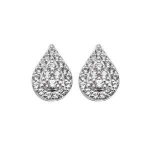 Ezüst fülbevaló Hot Diamonds Glimmer DE736