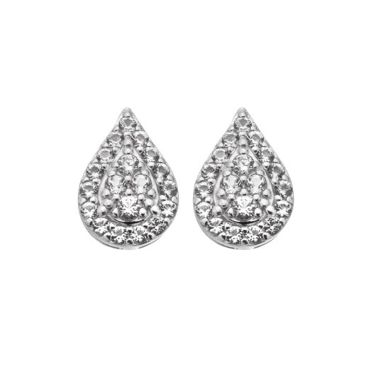 Ezüst fülbevaló Hot Diamonds Glimmer DE736