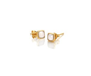 Ezüst fülbevaló Hot Diamonds X Gemstones Square DE770