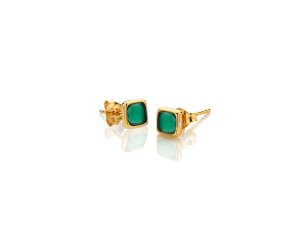 Ezüst fülbevaló Hot Diamonds X Gemstones Square DE771