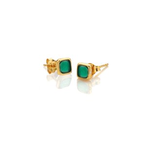 Ezüst fülbevaló Hot Diamonds X Gemstones Square DE771