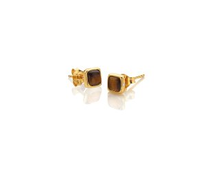 Ezüst fülbevaló Hot Diamonds X Gemstones Square DE772