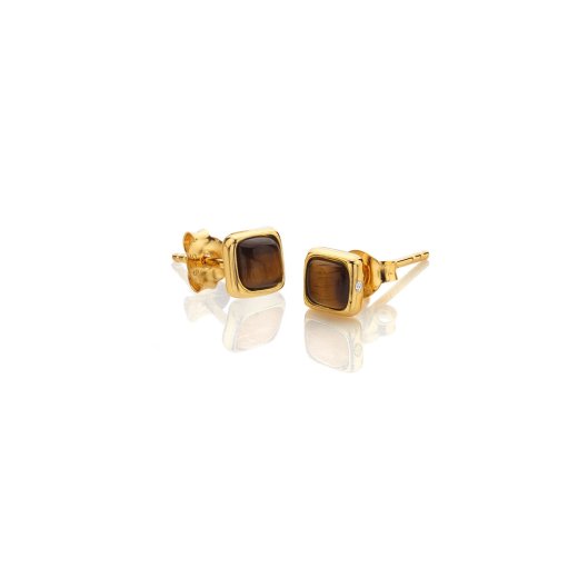 Ezüst fülbevaló Hot Diamonds X Gemstones Square DE772