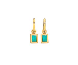Ezüst fülbevaló Hot Diamonds X Gemstones DE764