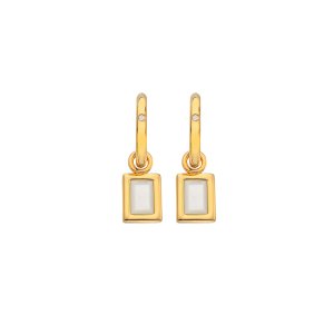 Ezüst fülbevaló Hot Diamonds X Gemstones DE765