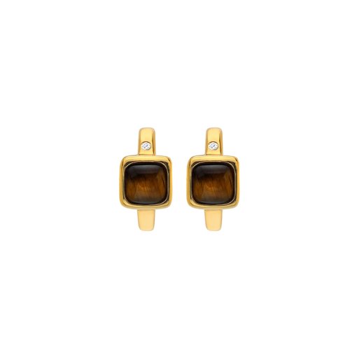 Ezüst fülbevaló Hot Diamonds X Gemstones Square DE769