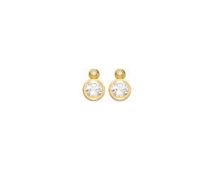 Ezüst fülbevaló Hot Diamonds X Gemstones Droplet DE774