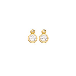 Ezüst fülbevaló Hot Diamonds X Gemstones Droplet DE774