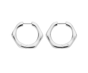 Ezüst fülbevaló Hot Diamonds Huggies DE795