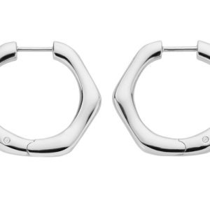 Ezüst fülbevaló Hot Diamonds Huggies DE795
