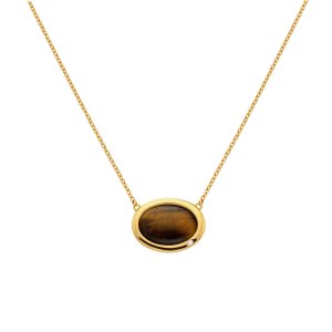 Ezüst nyaklánc Hot Diamonds X Gemstones Droplet DN185
