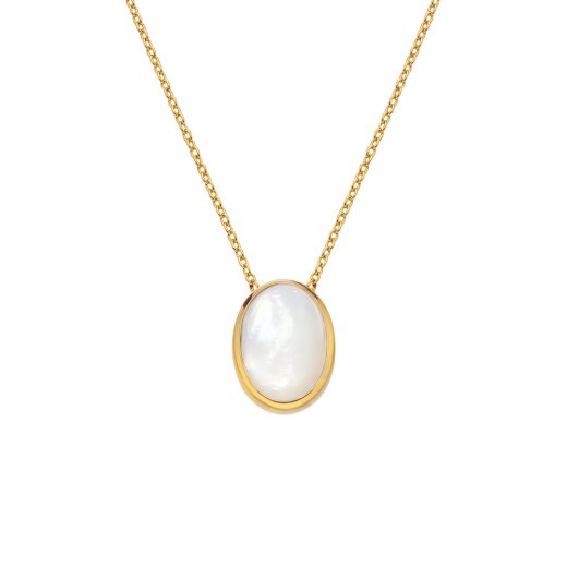 Ezüst medál Hot Diamonds X Gemstones Oval DN189