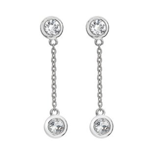 Ezüst fülbevaló Hot Diamonds Tender DE750