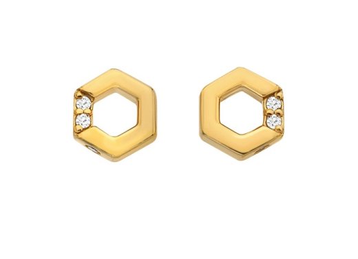 Ezüst fülbevaló Hot Diamonds x Jac Jossa Hope DE756