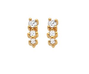 Ezüst fülbevaló Hot Diamonds x Jac Jossa Hope DE758