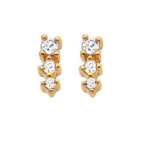 Ezüst fülbevaló Hot Diamonds x Jac Jossa Hope DE758