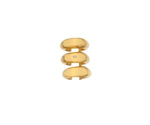 Single ezüst fülbevaló Cuff Hot Diamonds x Jac Jossa Soul DE664