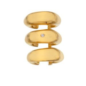Single ezüst fülbevaló Cuff Hot Diamonds x Jac Jossa Soul DE664