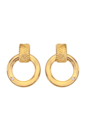 Ezüst fülbevaló Hot Diamonds x Jac Jossa Hope DE677