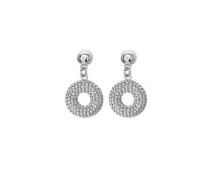 Ezüst fülbevaló Hot Diamonds Forever DE723