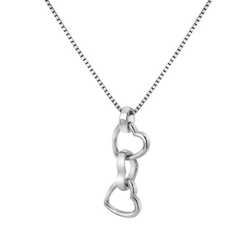 Ezüst medál Hot Diamonds Trio Triple Heart DP835