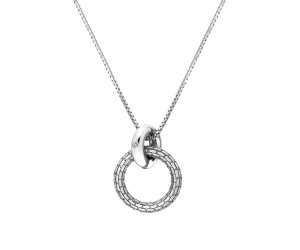 Ezüst medál Hot Diamonds Woven DP866