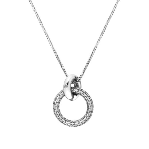 Ezüst medál Hot Diamonds Woven DP866